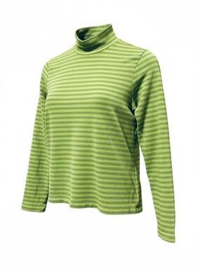 GAP Green Striped Turtleneck – Medium